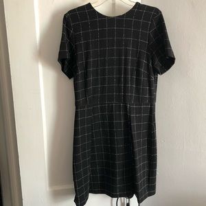 H&M b&w Grid Dress
